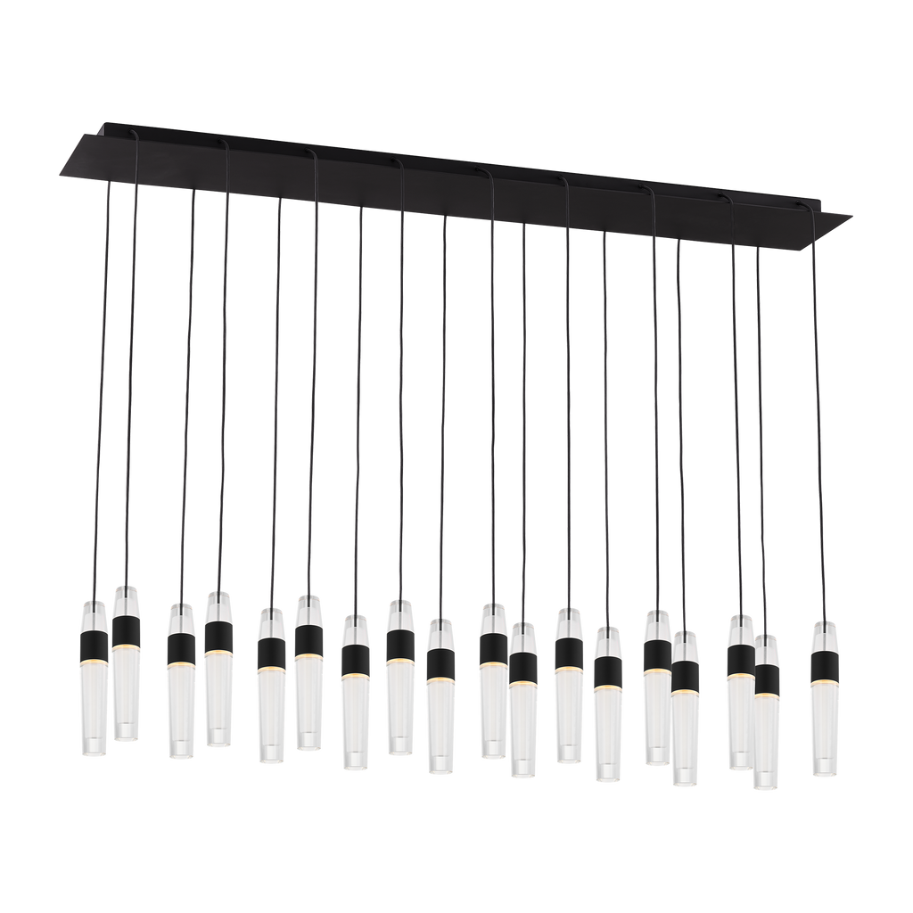 Lassell 18-Light Chandelier | Nightshade Black 2700K 120V