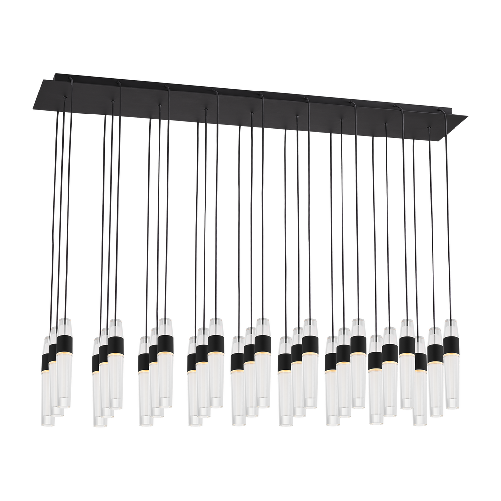 Lassell 27-Light Chandelier | Nightshade Black 2700K 120V