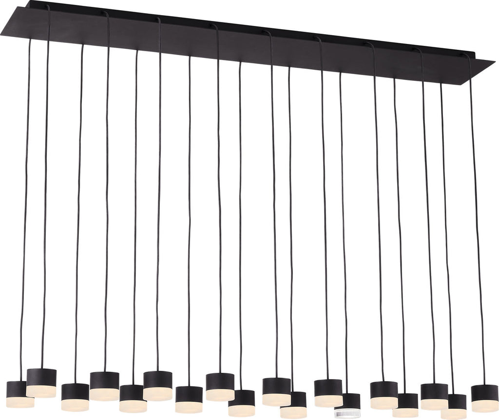 Gable Alabaster 18-Light Chandelier | Nightshade Black