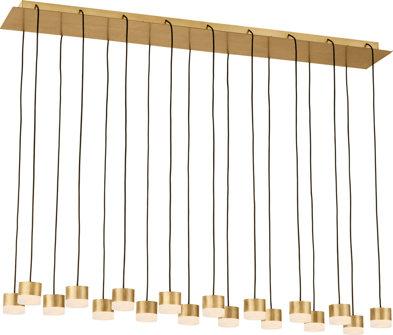 Gable Alabaster 18-Light Chandelier | Hand-Rubbed Antique Brass