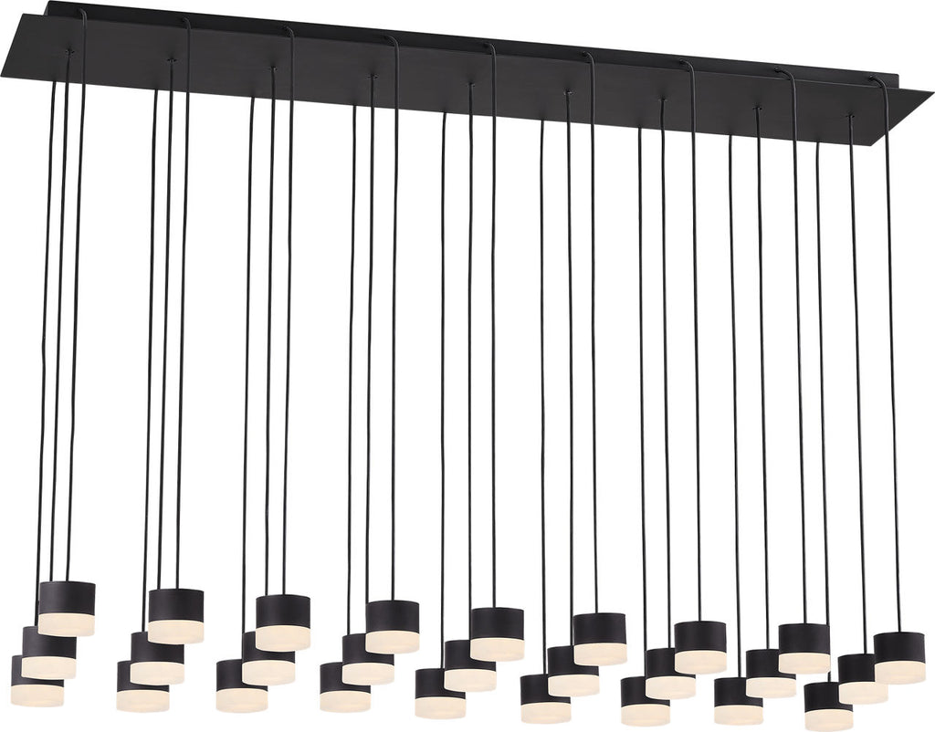Gable Alabaster 27-Light Chandelier | Nightshade Black