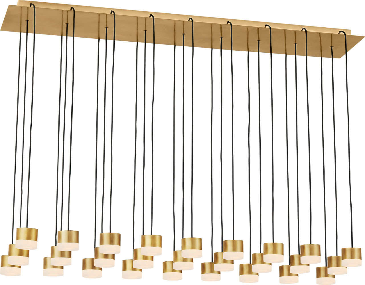 Gable Alabaster 27-Light Chandelier | Hand-Rubbed Antique Brass