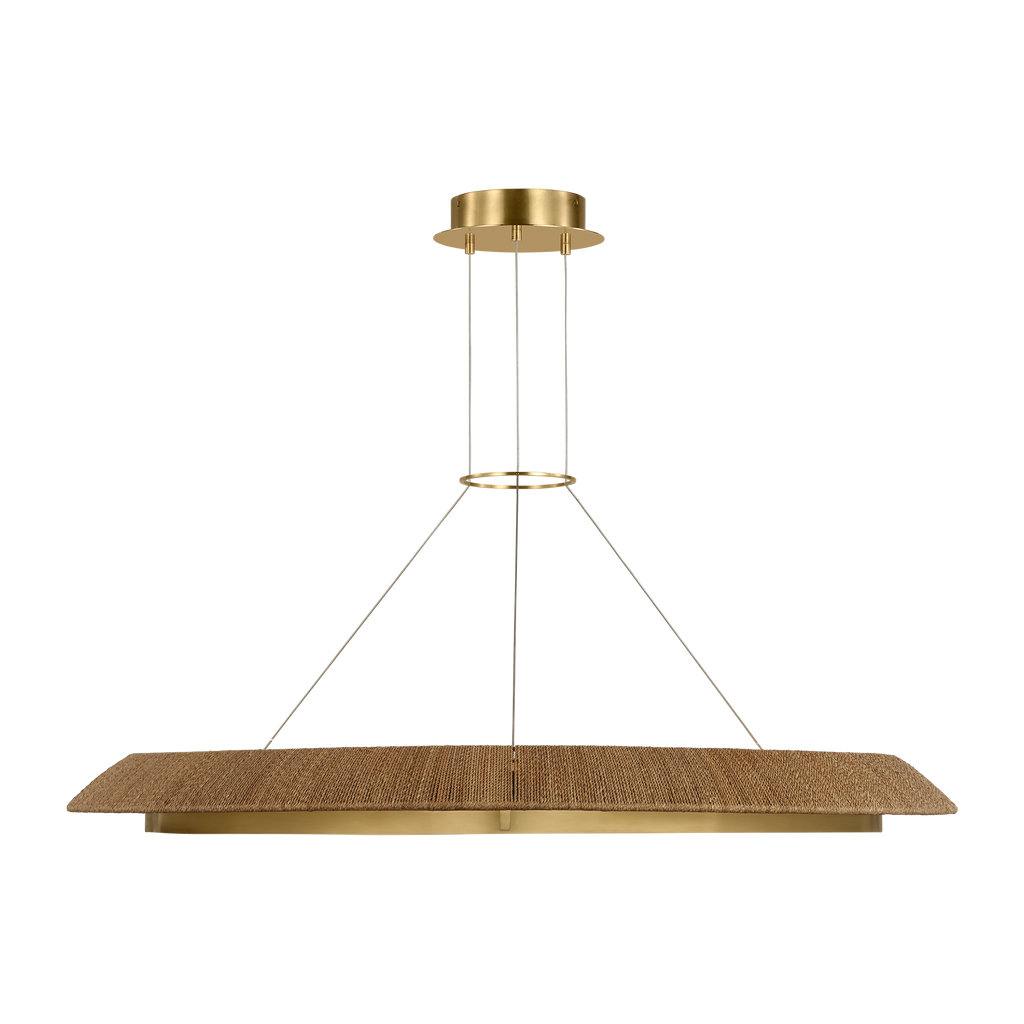 Noa X-Large Chandelier Natural hand-rubbed antique brass 2700K 90 CRI