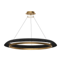 Noa X-Large Chandelier Washed Black hand-rubbed antique brass 2700K 90 CRI