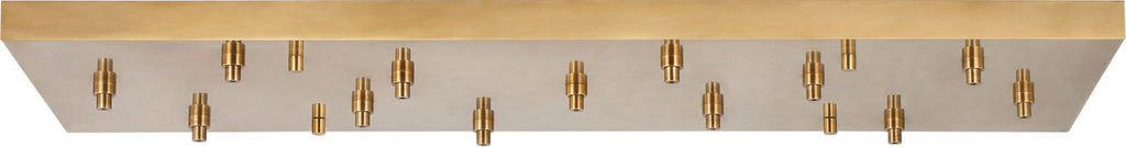 54" Rectangular Multiport Canopy Hand Rubbed Antique Brass