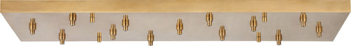 54" Rectangular Multiport Canopy Hand Rubbed Antique Brass