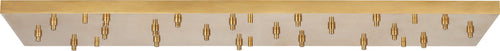 72" Rectangular Multiport Canopy Hand Rubbed Antique Brass