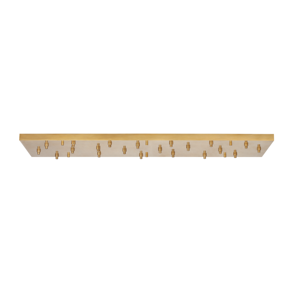 72" Rectangular Multiport Canopy Hand Rubbed Antique Brass