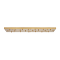 72" Rectangular Multiport Canopy Hand Rubbed Antique Brass