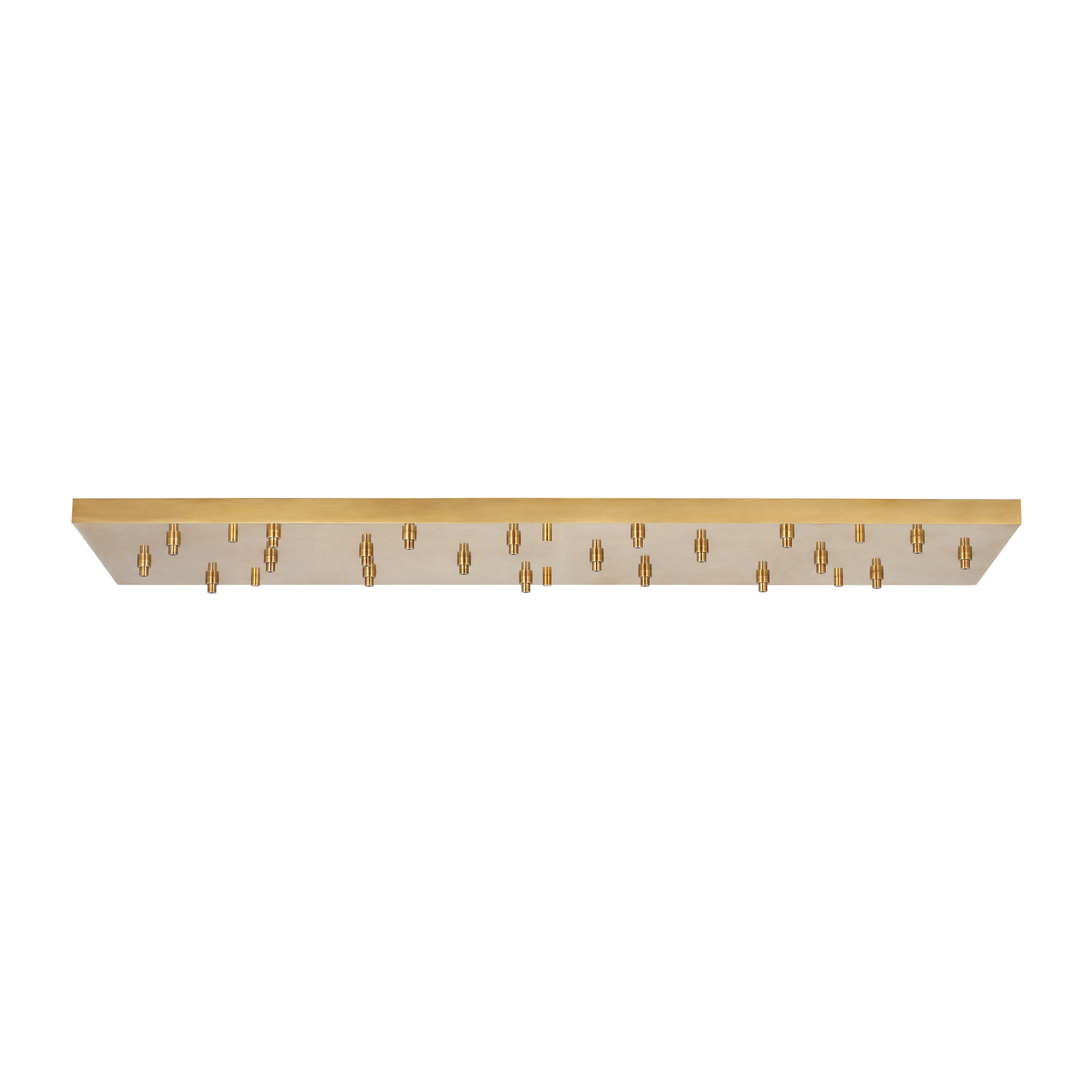 72" Rectangular Multiport Canopy Hand Rubbed Antique Brass