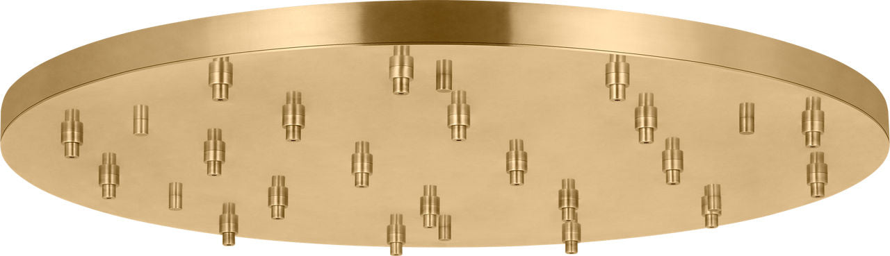 46.5" Round Multiport Canopy hand rubbed antique brass