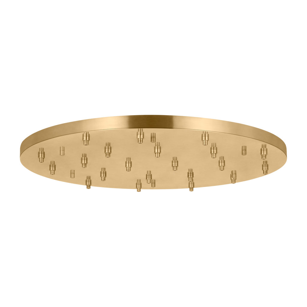 46.5" Round Multiport Canopy hand rubbed antique brass