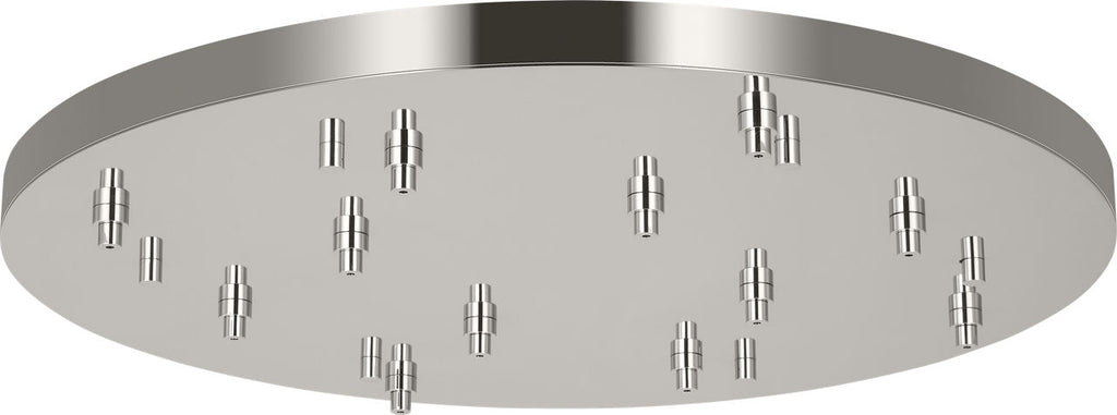 36" Round Multiport Canopy polished nickel