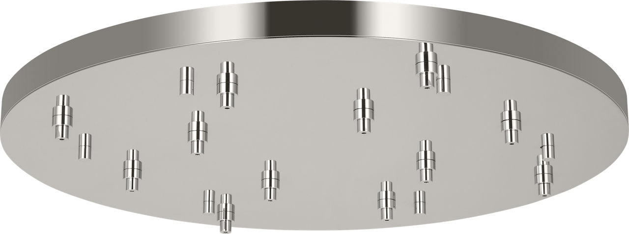 36" Round Multiport Canopy polished nickel