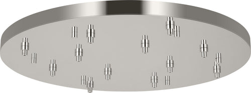 36" Round Multiport Canopy polished nickel