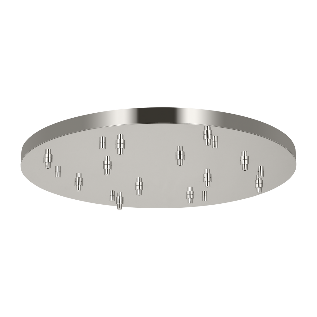 36" Round Multiport Canopy polished nickel