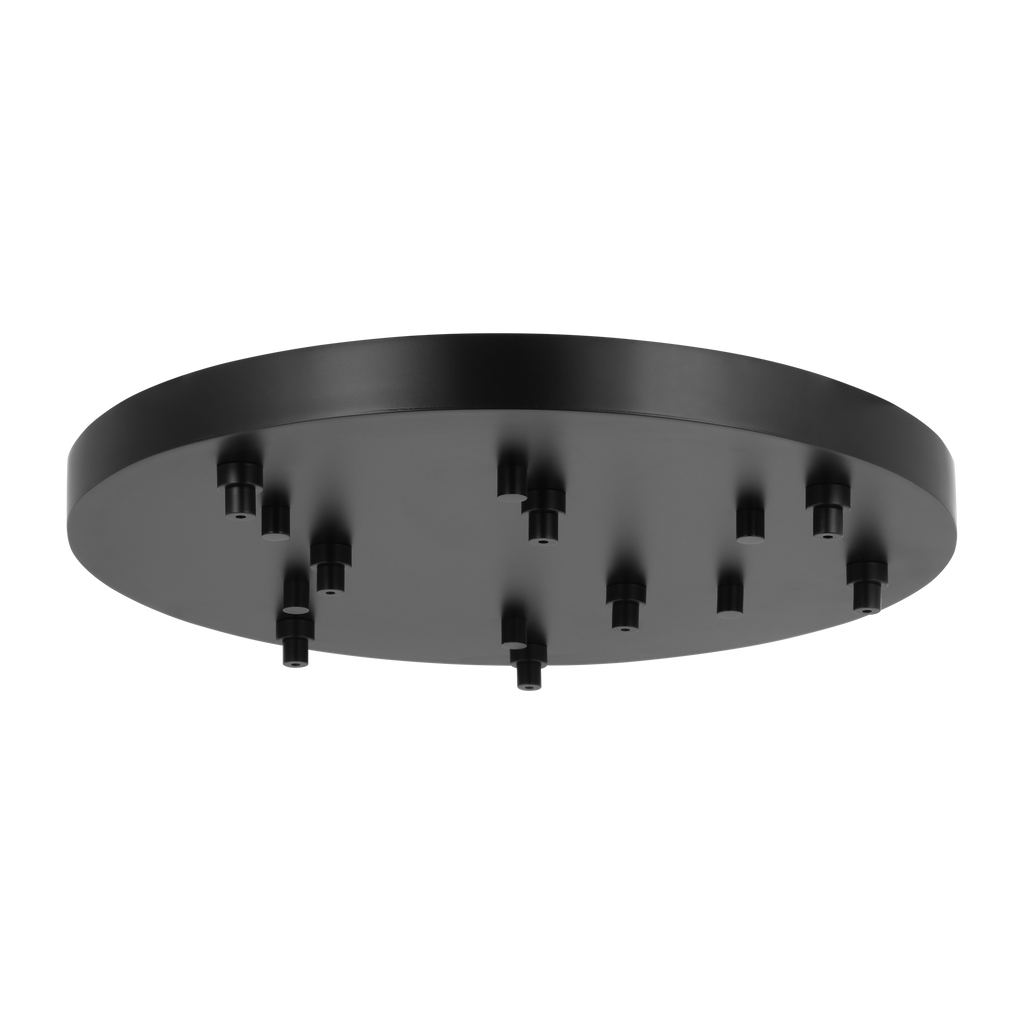 24" Round Multiport Canopy Nightshade Black