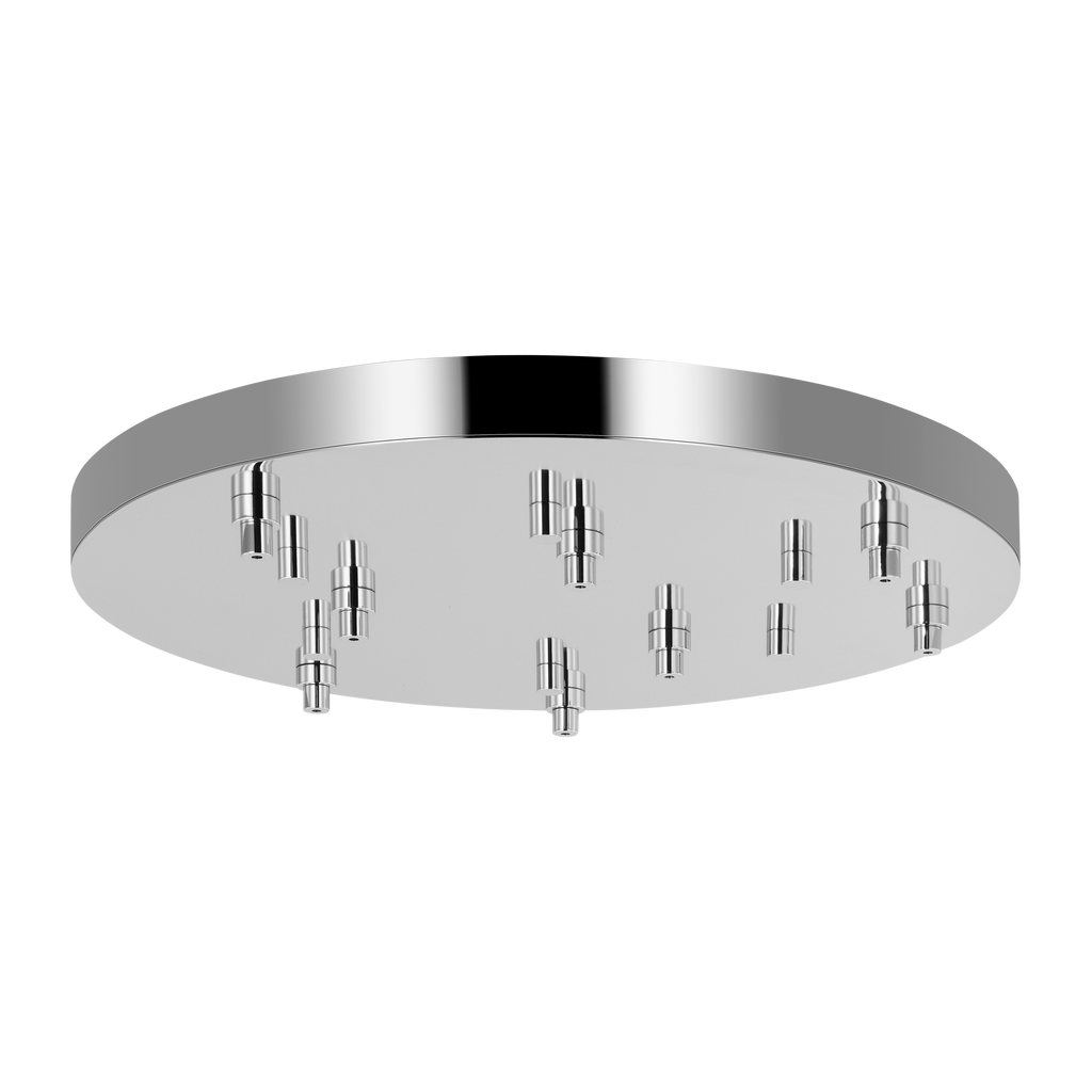 24" Round Multiport Canopy Polished Nickel