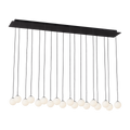 Orbet 18 Light Chandelier Nightshade Black 2700K 90 CRI