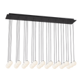 Orbet 27 Light Chandelier Nightshade Black 2700K 90 CRI 120V