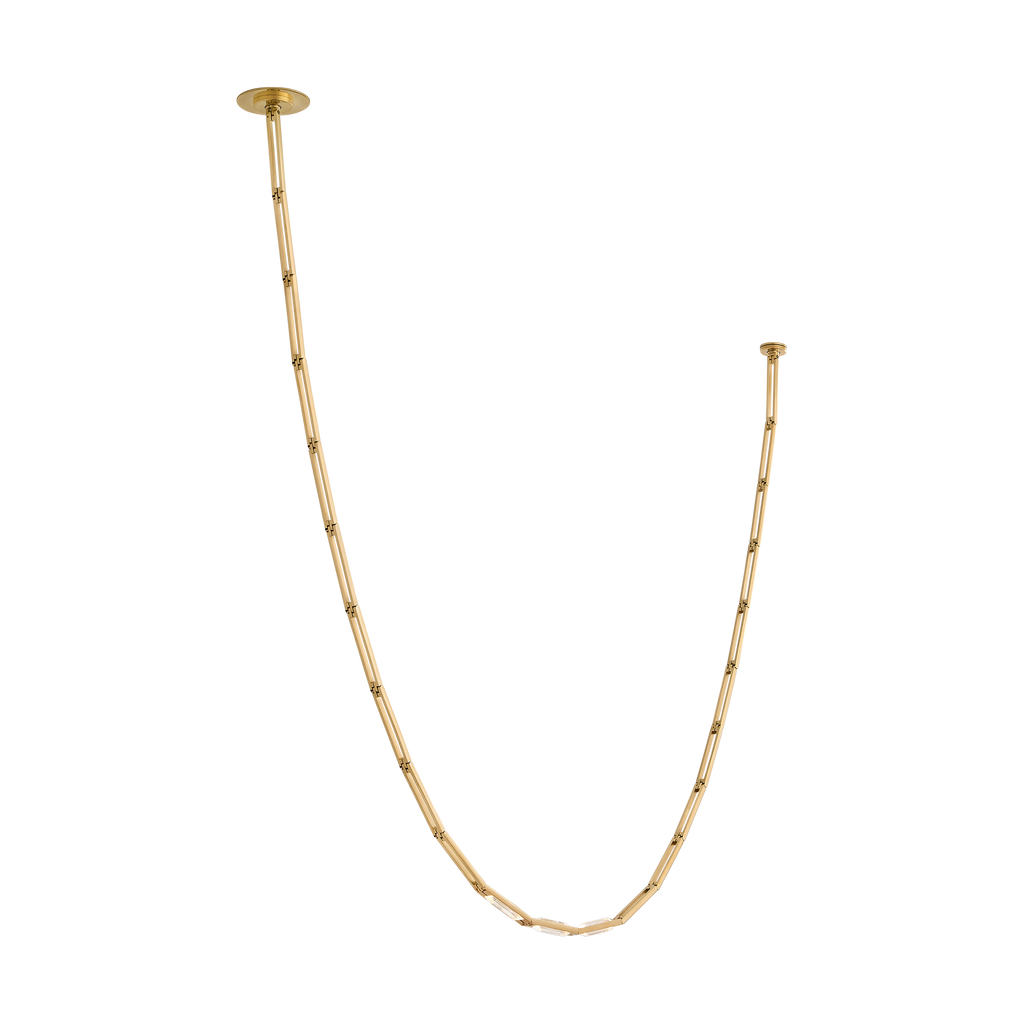 Catena 118 Link Chandelier hand-rubbed antique brass 3000K 90 CRI surface