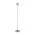 Nevis Medium Rechargeable Floor Lamp Hand Rubbed Antique Brass 2700K 90 CRI