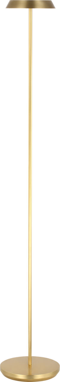 Tepa Medium Rechargeable Floor Lamp hand rubbed antique brass 2700K 90 CRI