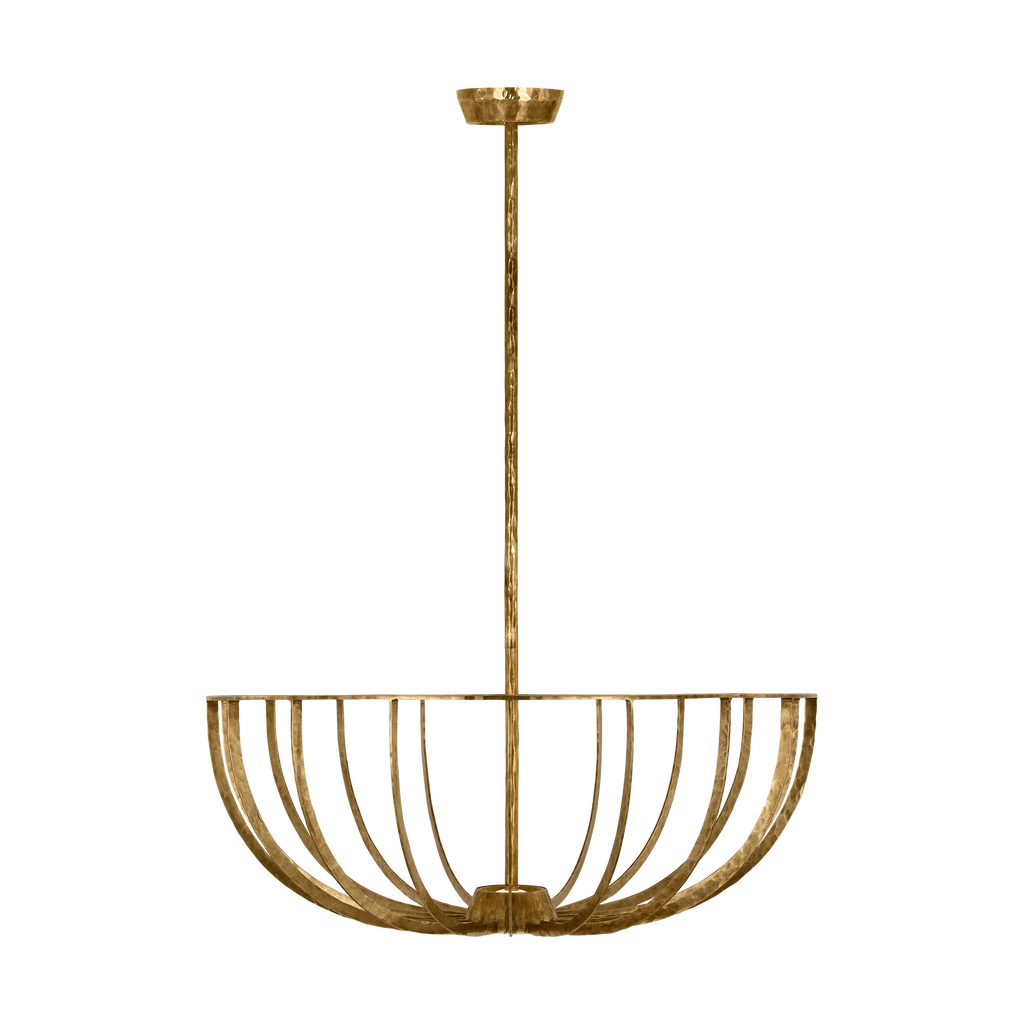 Sanchi X-Large Semi Flush polished antique brass 2700K 90 CRI
