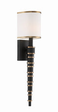 Sloane 5'' Vibrant Gold + Black Forged Sconce