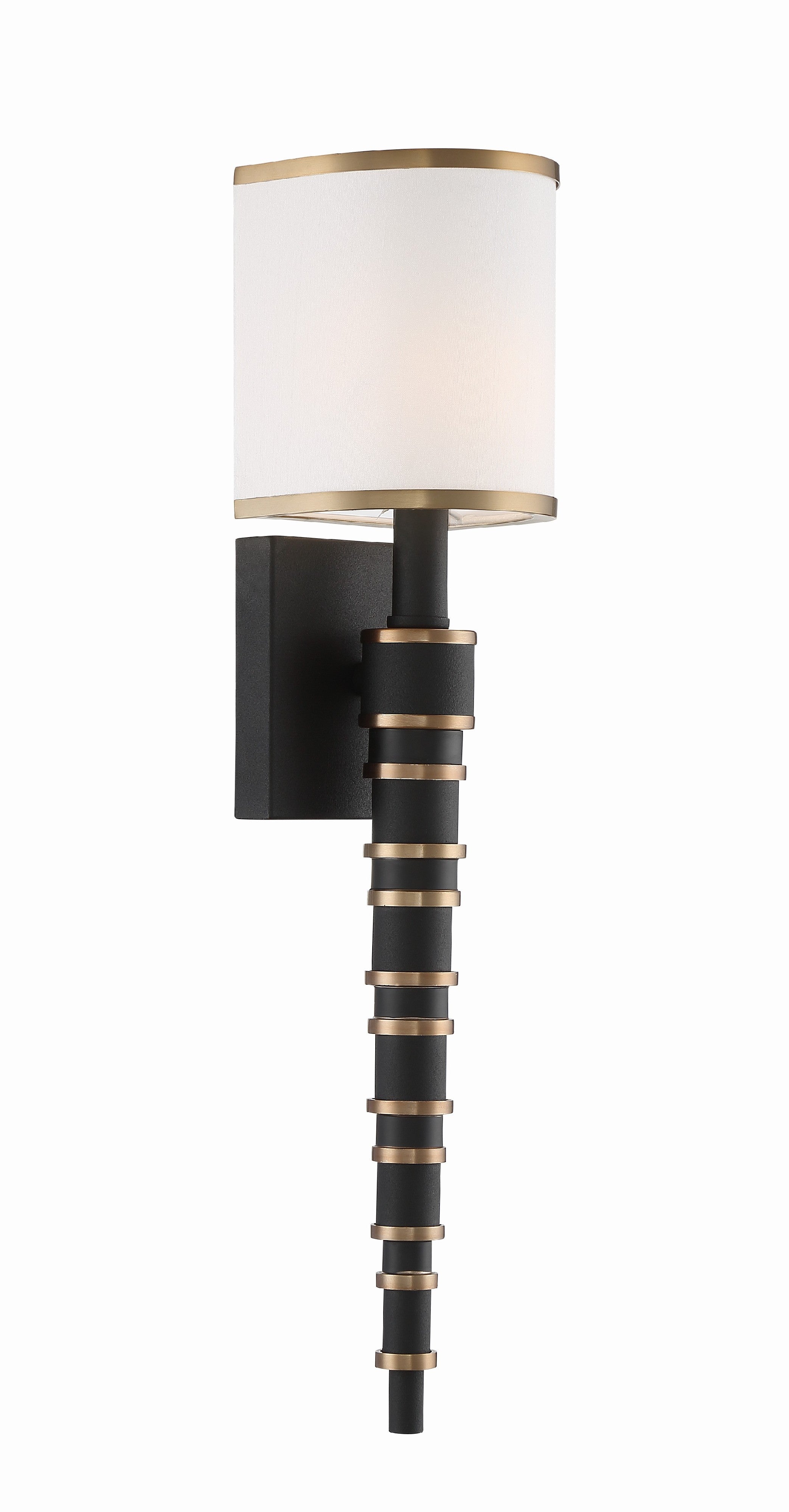 Sloane 5'' Vibrant Gold + Black Forged Sconce