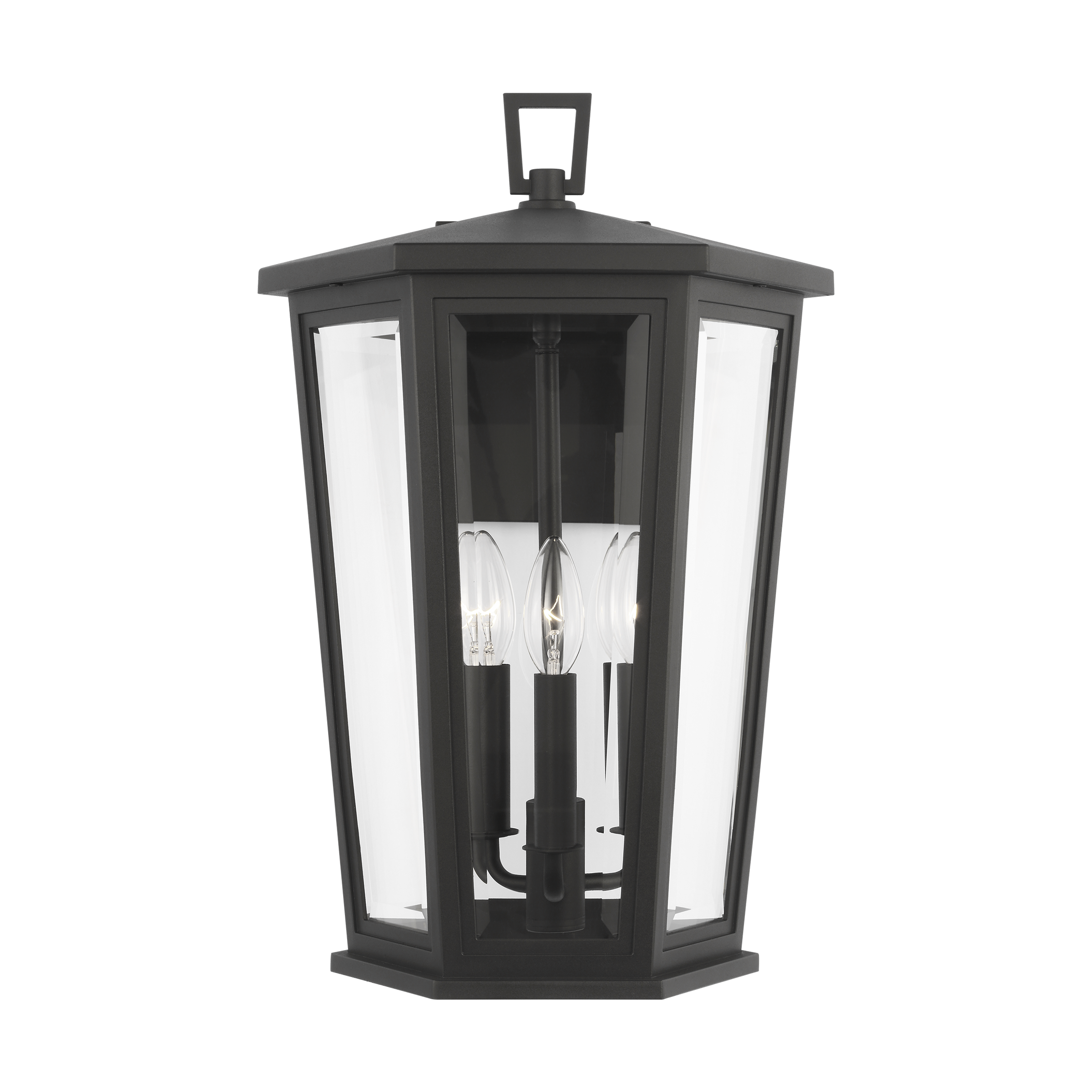 Witley Large Wall Lantern Textured Black