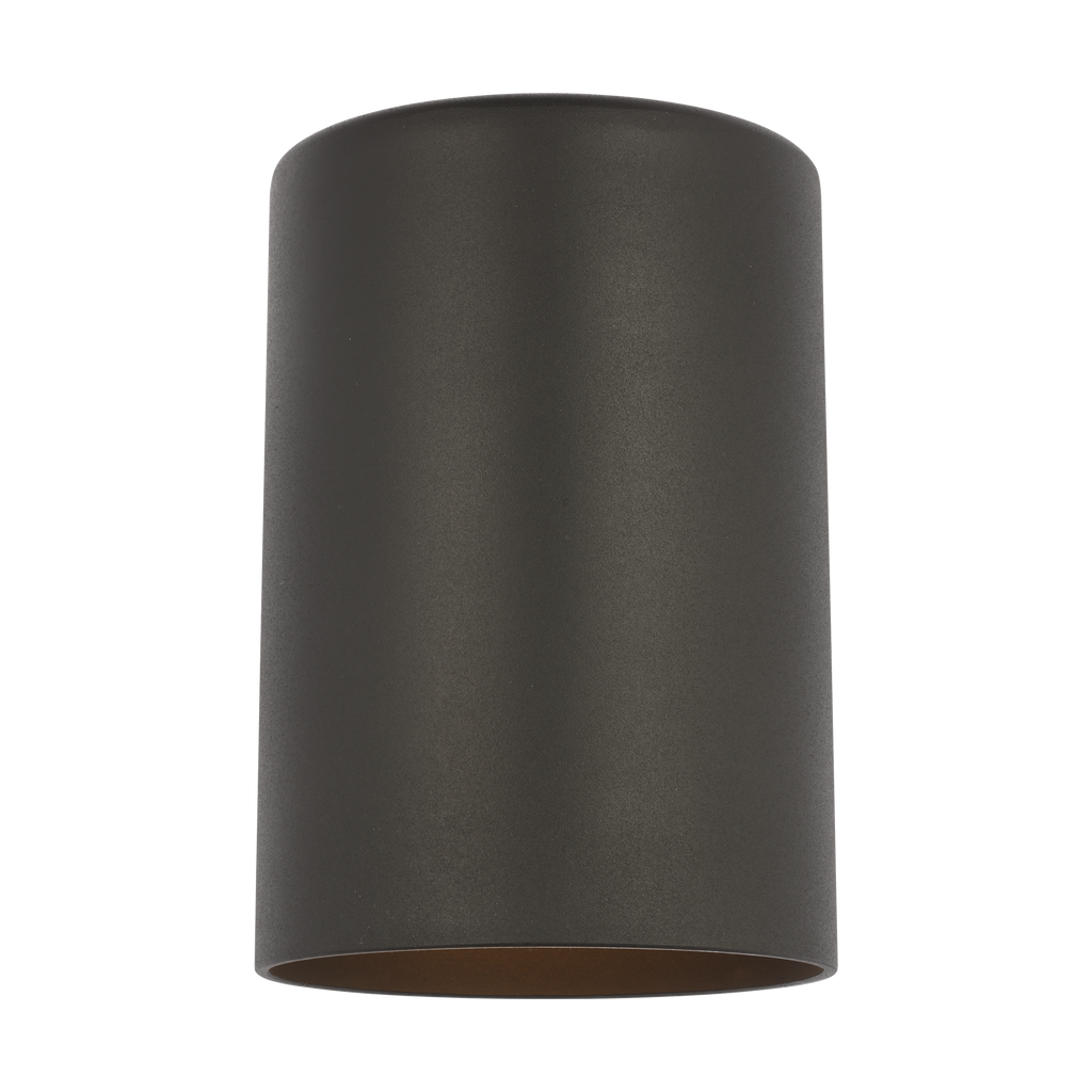 Outdoor Cylinders Small One Light Wall Lantern Textured Black