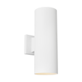 Outdoor Cylinders Medium Two Light Wall Lantern Outdoor Textured White