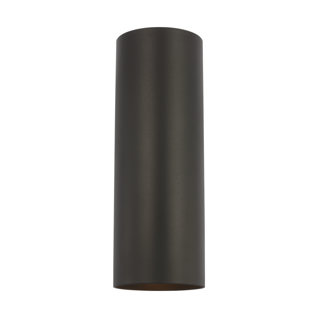 Outdoor Cylinders Medium Two Light Wall Lantern Textured Black