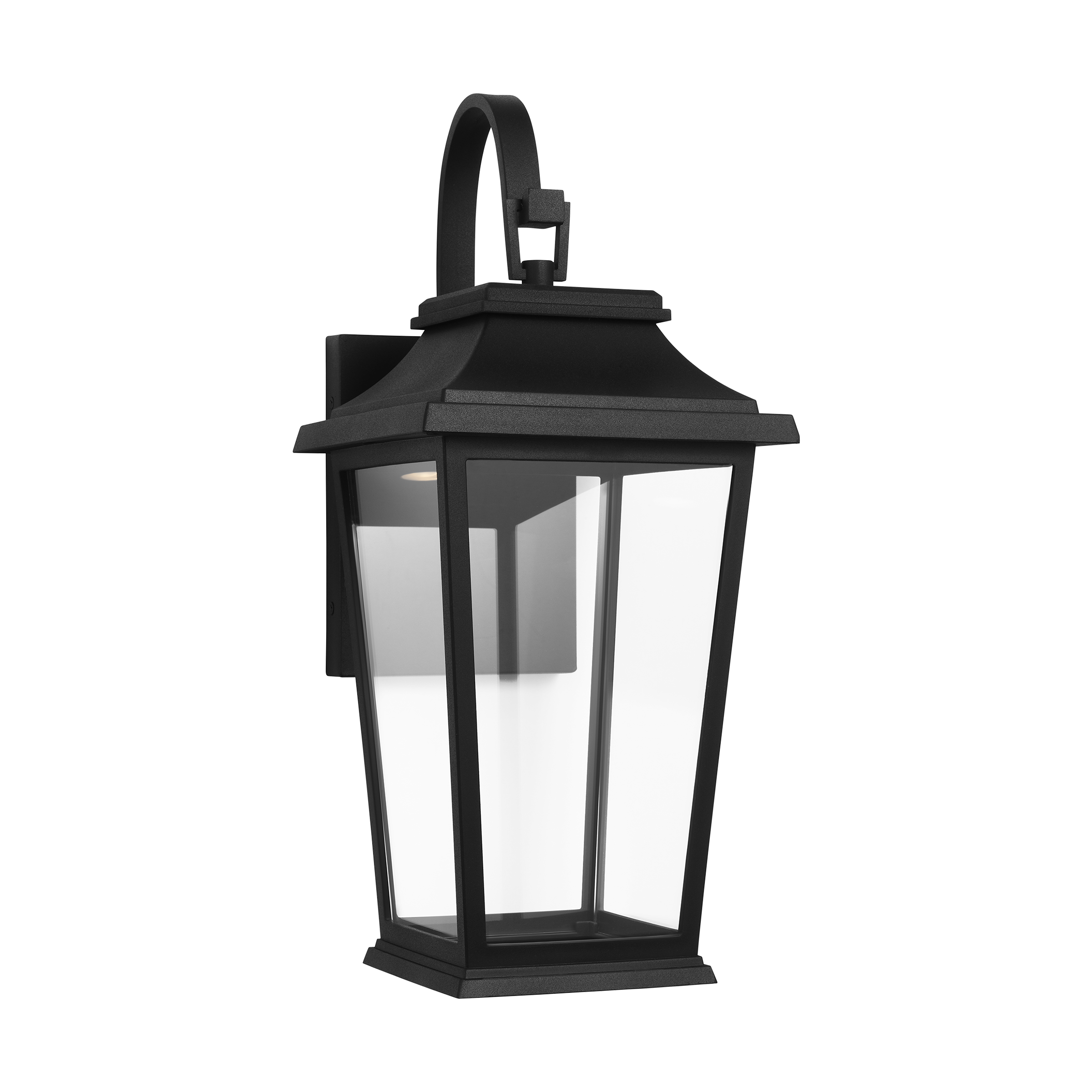 Warren Small Lantern Textured Black Bulbs Inc