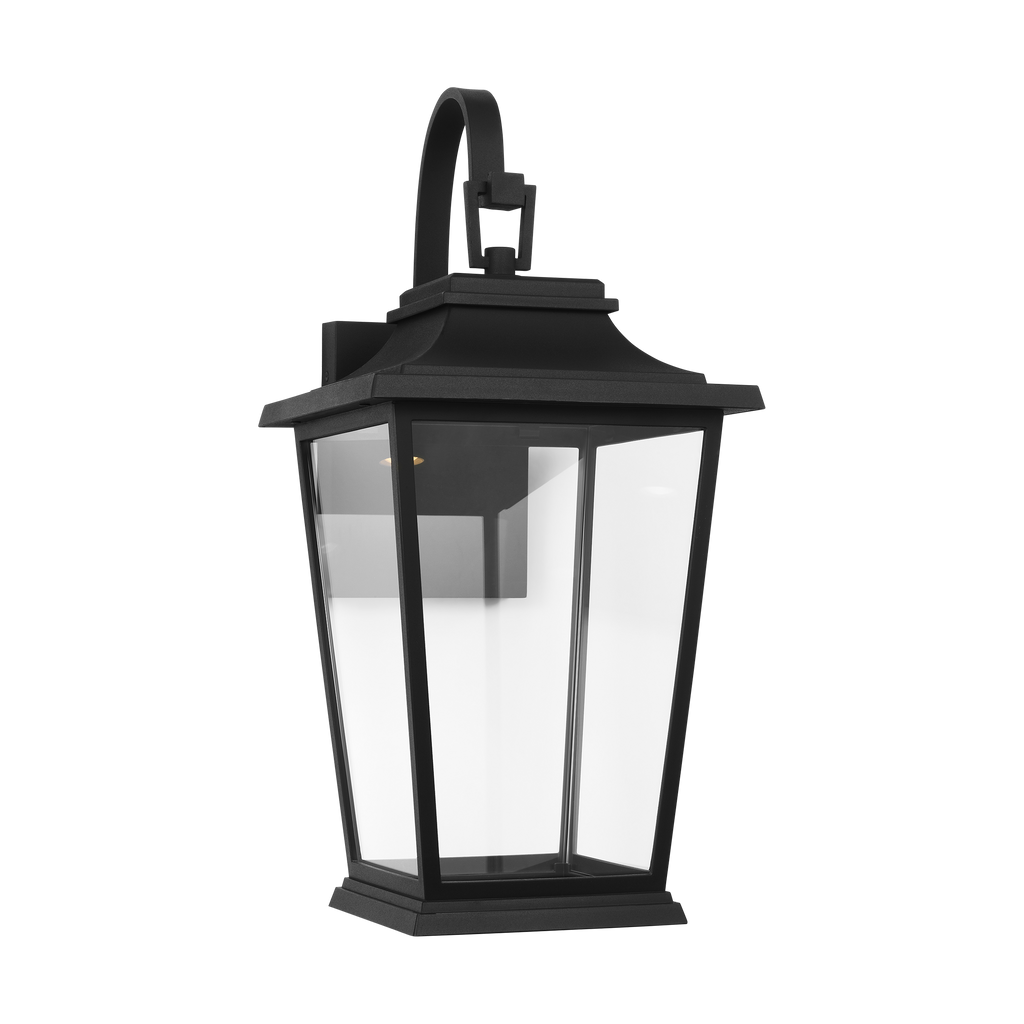 Warren Medium Lantern Textured Black Bulbs Inc
