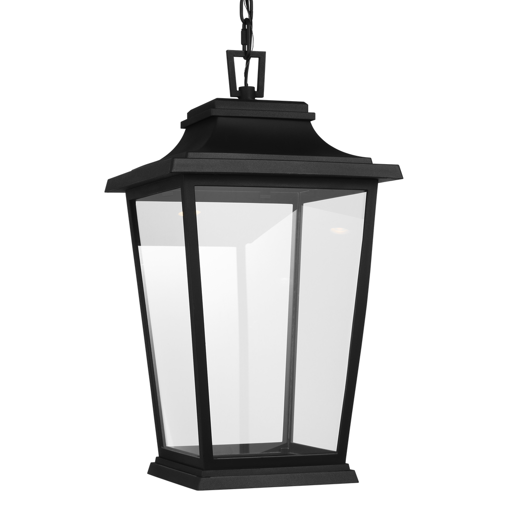 Warren Hanging Lantern Textured Black Bulbs Inc