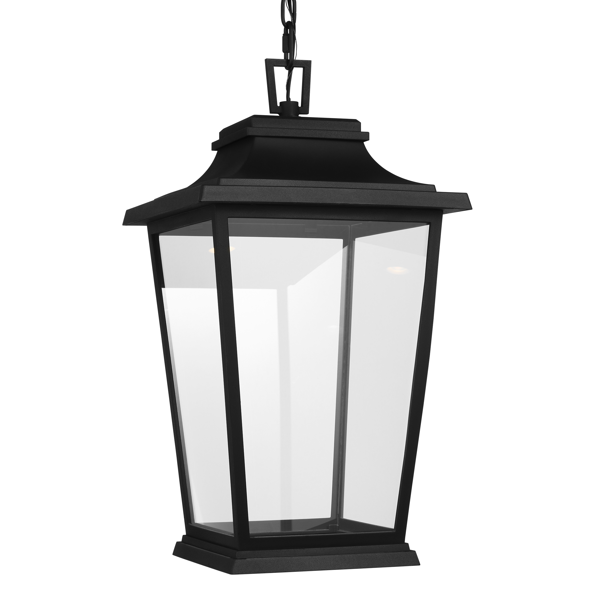 Warren Hanging Lantern Textured Black Bulbs Inc