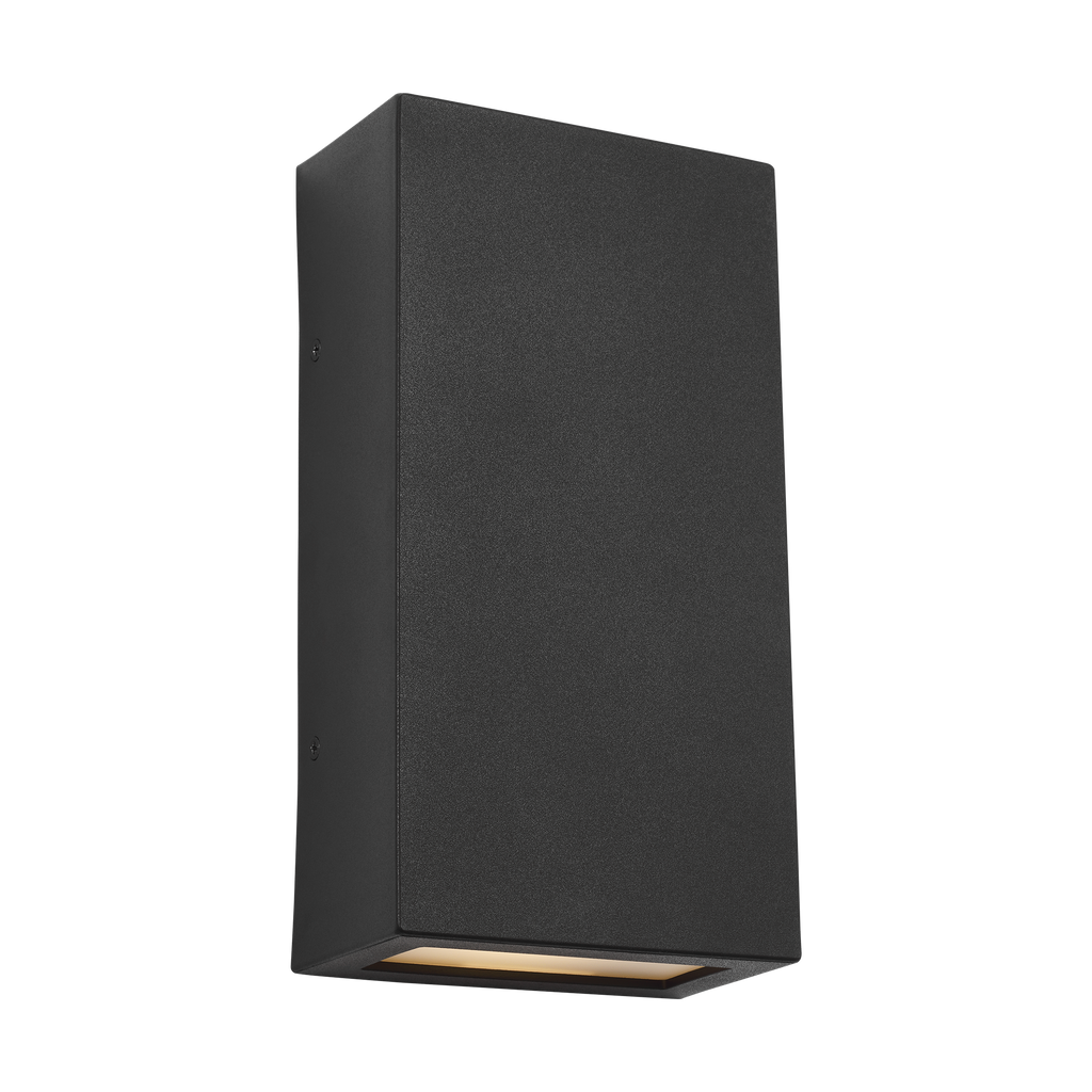 Kukei Large LED Wall Lantern Textured Black Bulbs Inc
