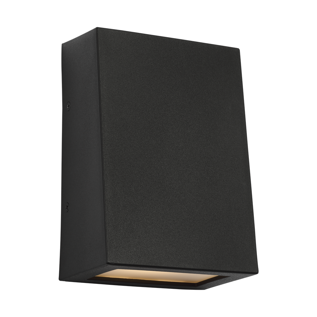 Kakudo Medium LED Wall Lantern Textured Black Bulbs Inc