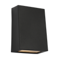 Kakudo Medium LED Wall Lantern Textured Black Bulbs Inc