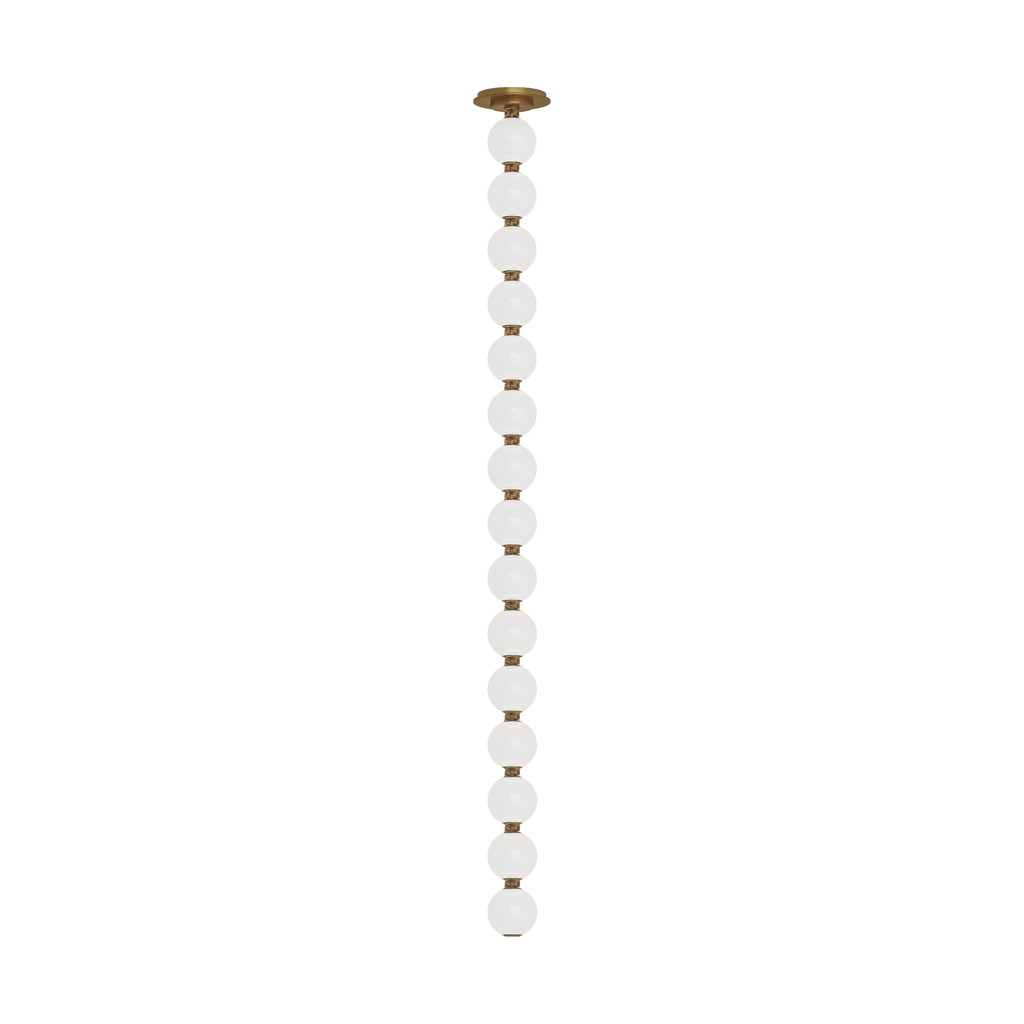 Perle 48 Pendant | Natural Brass 3000K Remote 120V