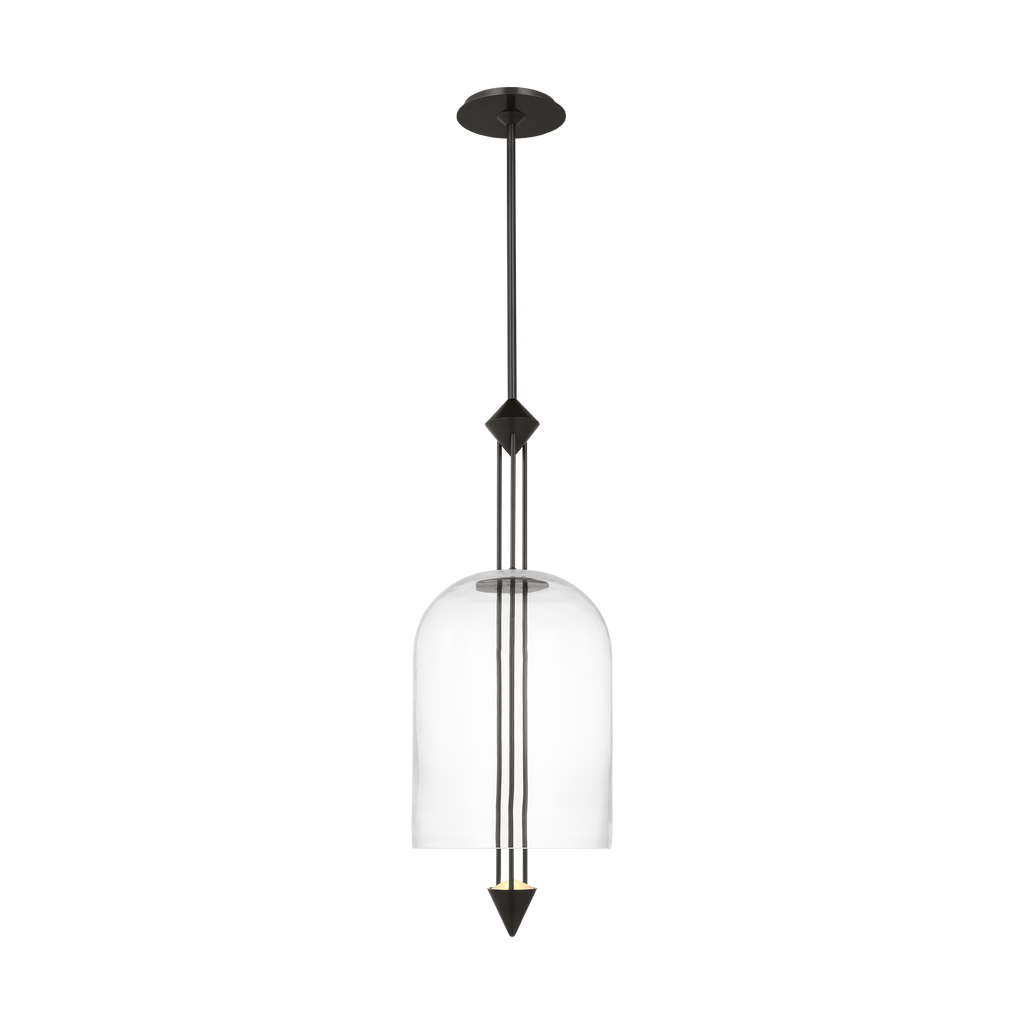 Cathedral Medium Pendant Clear dark Bronze 2700K 90 CRI