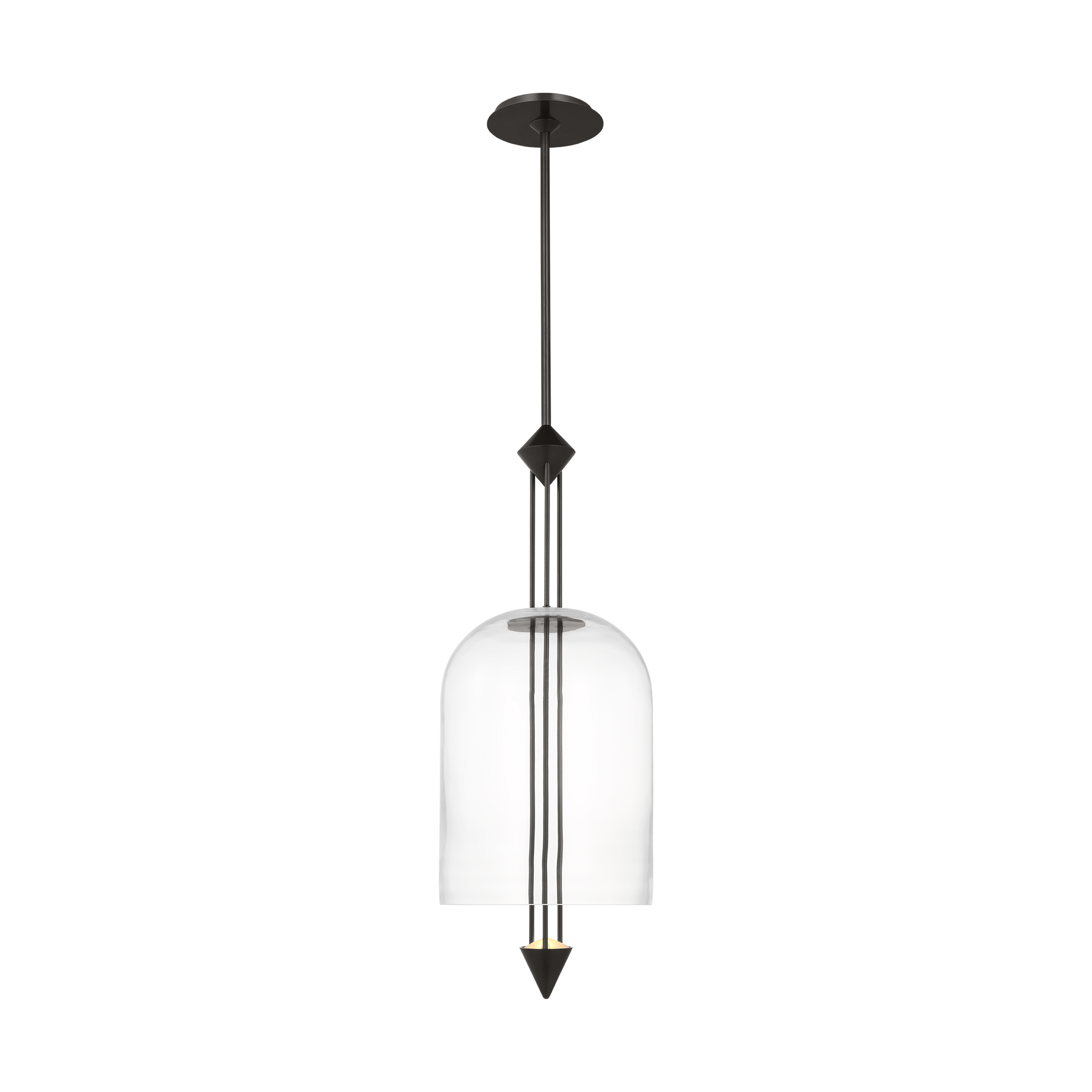 Cathedral Medium Pendant Clear dark Bronze 2700K 90 CRI