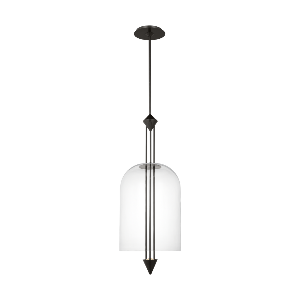Cathedral Large Pendant Clear Dark Bronze 2700K 90 CRI