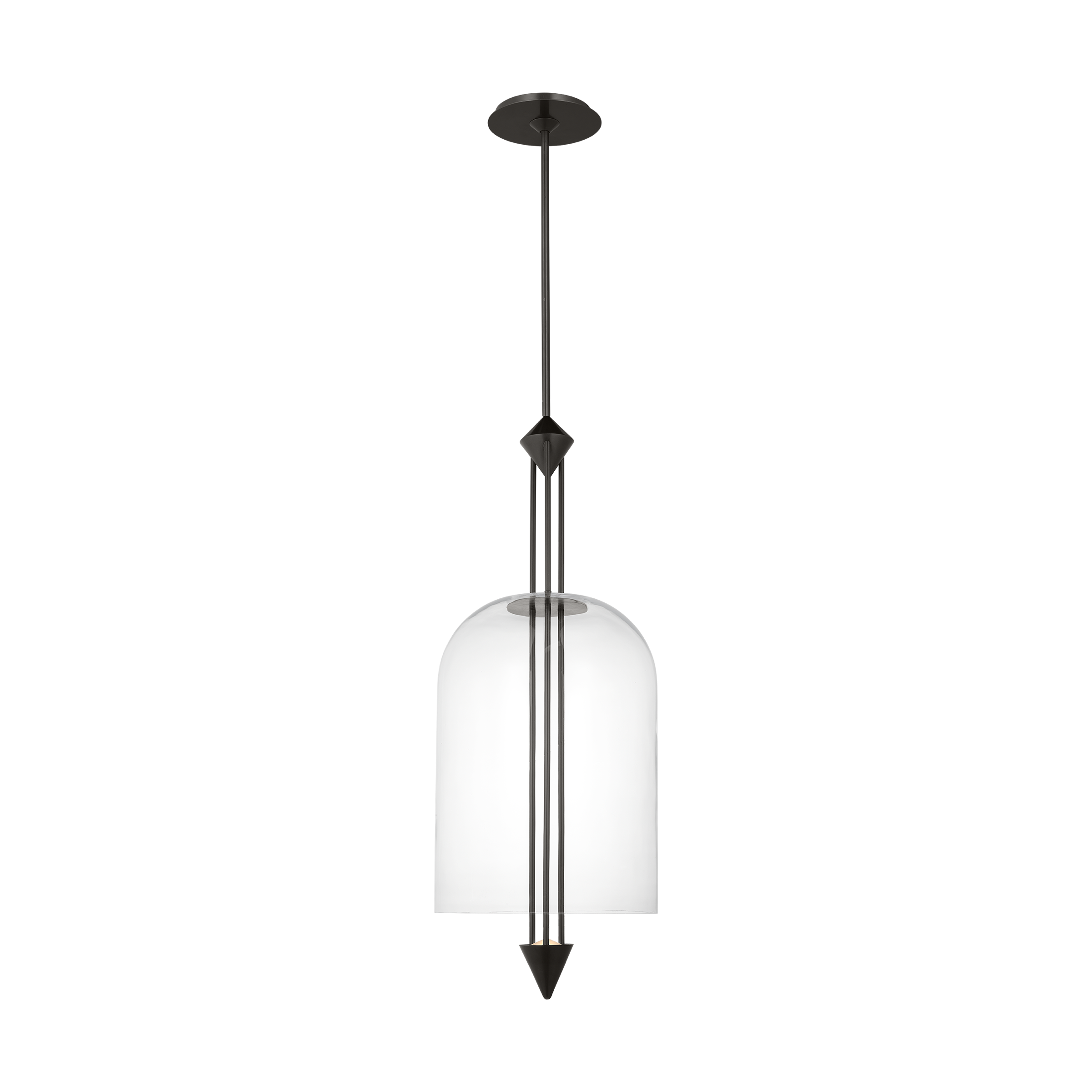 Cathedral Large Pendant Clear Dark Bronze 2700K 90 CRI