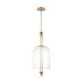 Cathedral Large Pendant Clear Natural Brass 2700K 90 CRI