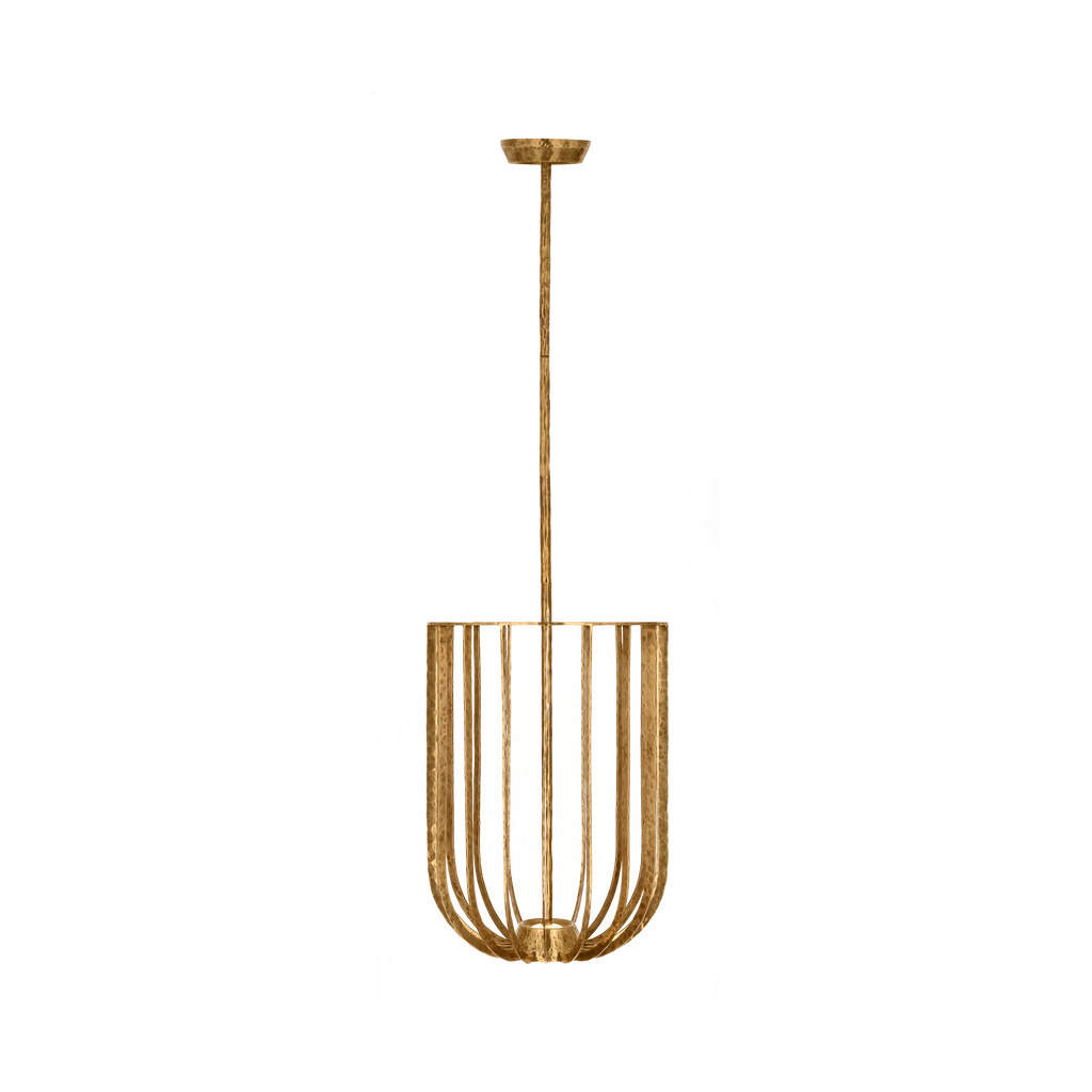 Sanchi Large Pendant Polished antique Brass 2700K 90 CRI