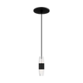 Lassell Short 1-Light Pendant | Nightshade Black 2700K 120V