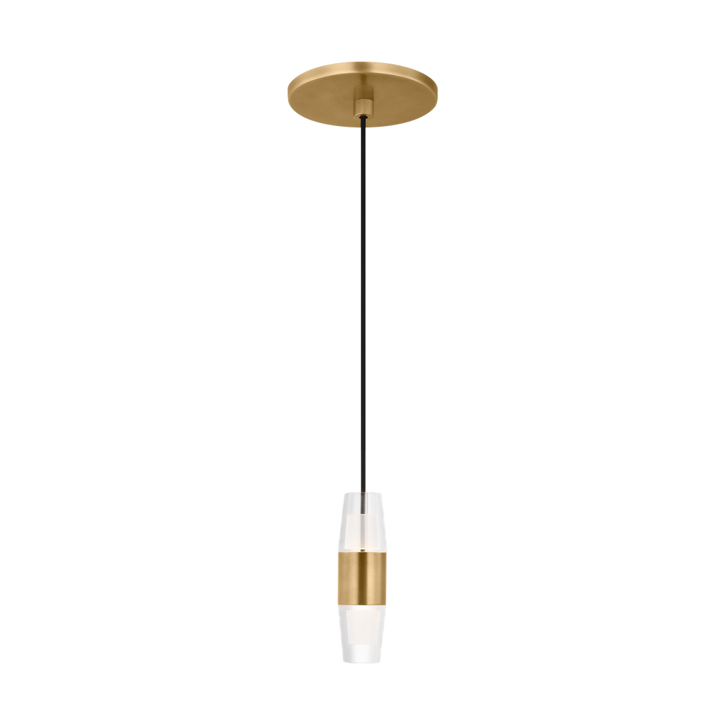 Lassell Short 1-Light Pendant | Natural Brass 2700K 120V